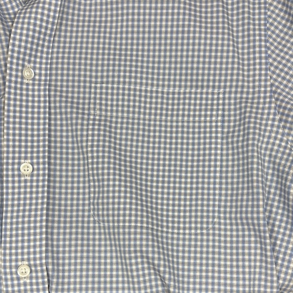 Jos. A. Bank Light Blue Gingham Men's Shirt - Picture 3 of 6